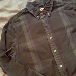 Levi’s Green & Purple Casual Button Down